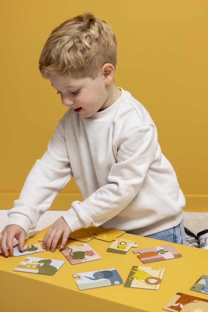 Puzzle box - Matching animals - 10 duo puzzles